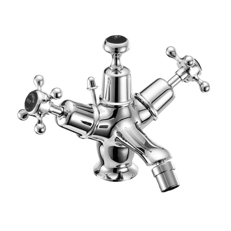 Claremont bidet mixer with pop-up waste